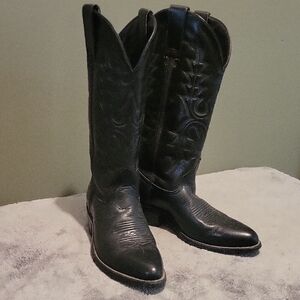 Ariat Black Leather Heeled Boots